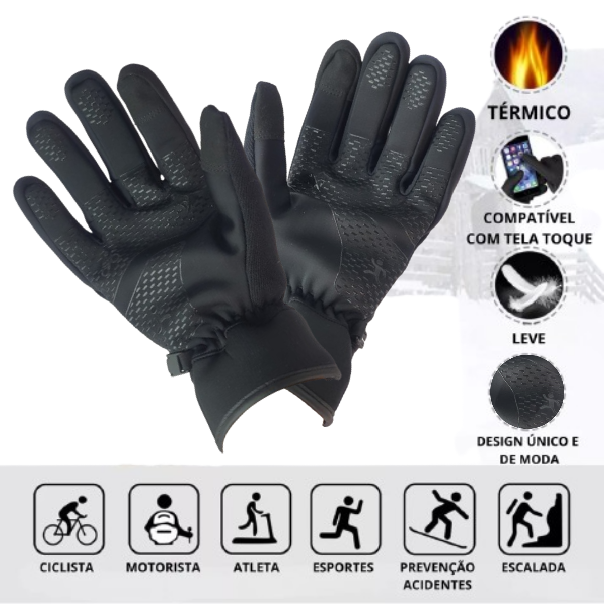 Luvas Impermeáveis Motociclista Luvas Impermeáveis Motociclista